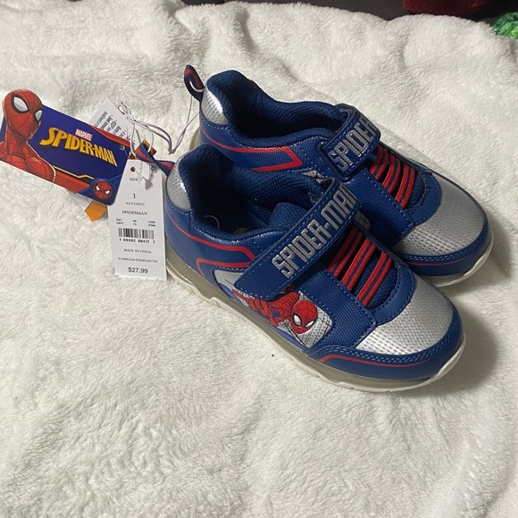 Spiderman Other - Spiderman Kids Sneakers - Red, Blue, and Silver